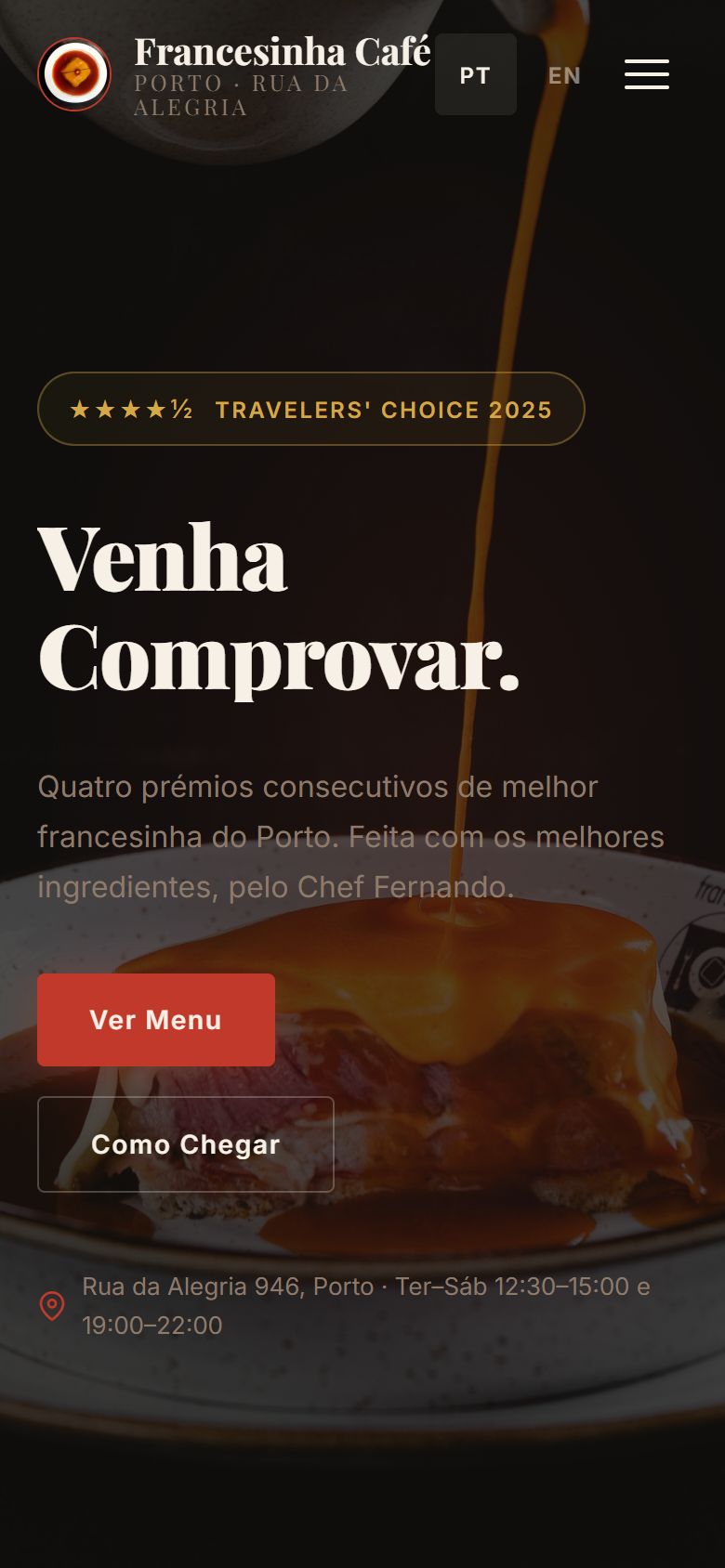 Francesinha Café mobile